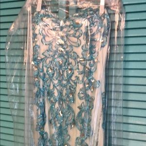 Women’s 12 prom formal mermaid dress turquoise